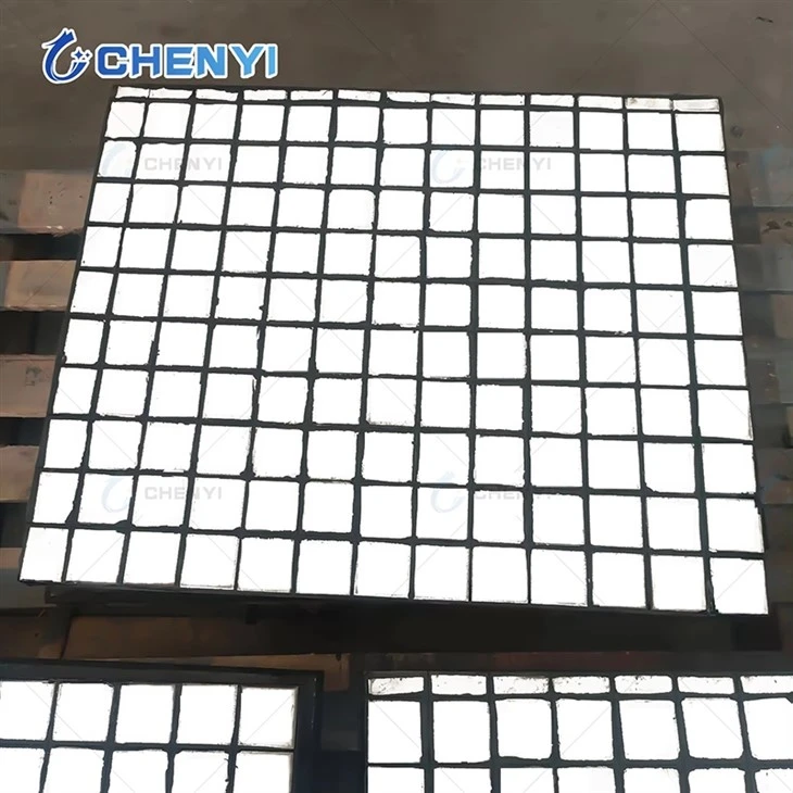Pannelli antiusura in gomma ceramica per l'industria mineraria